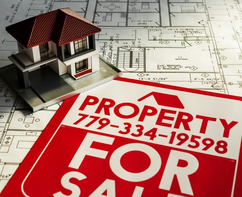 Property for sale sign board